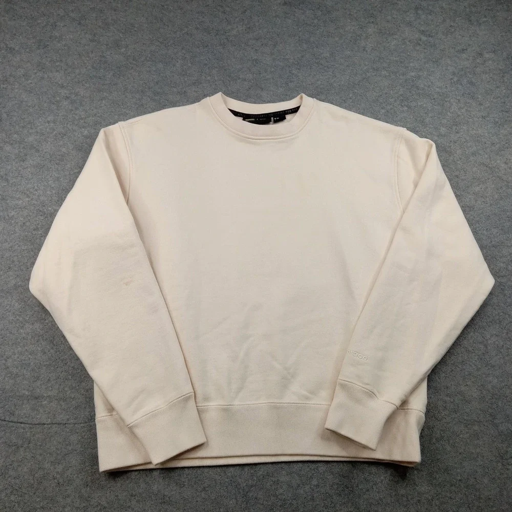 Adidas Sweatshirt Mens Large White Pharrell Williams Pullover Crewneck H58310‎